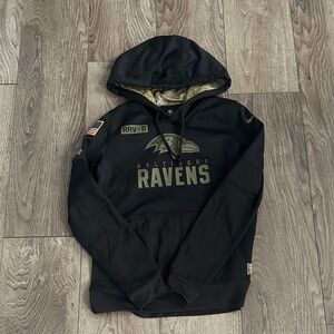 Nike Black and Gold Baltimore Ravens Kids Hoodie